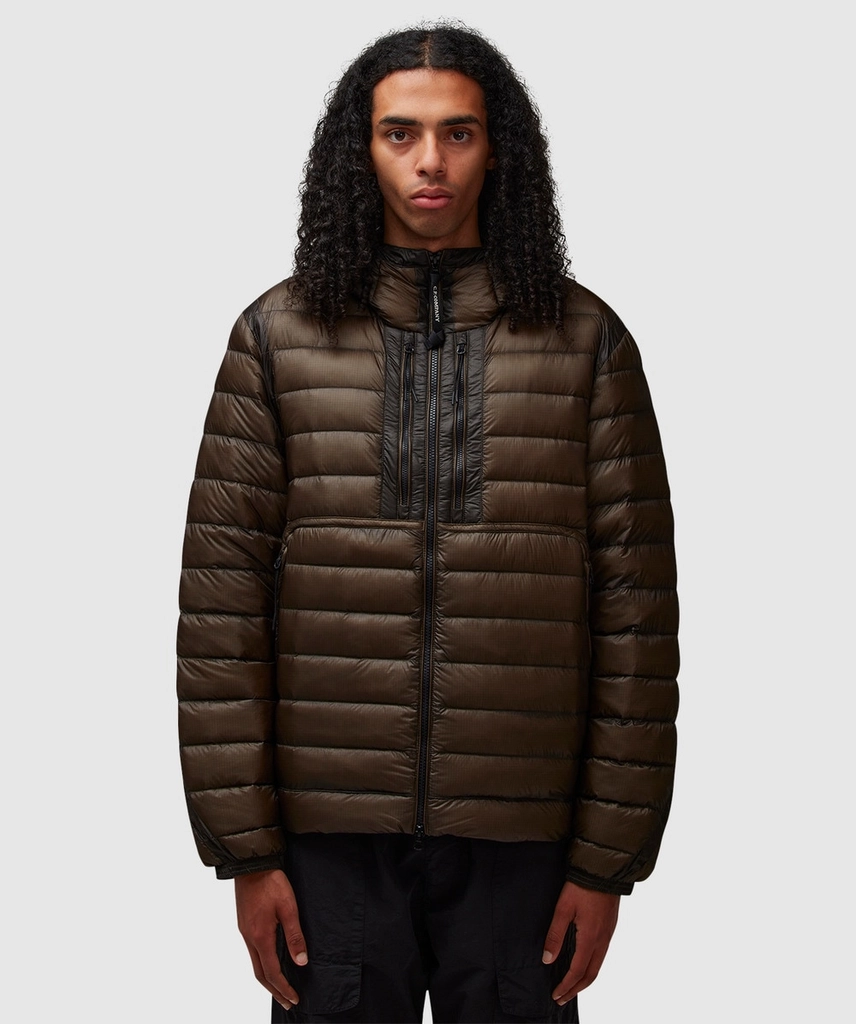 CP Company D.D. Hooded Shell Midweight Goggle Down Jacket (Grape Leaf - Xl) - Size XL